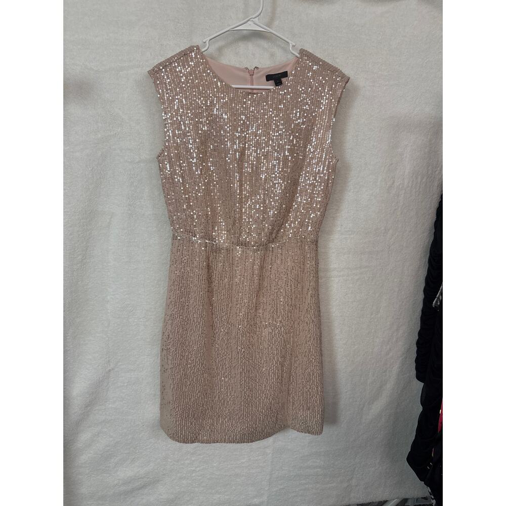 BN #164 J.Crew Size 2 Gold blush Sleeveless Dress Elegant Cocktail Party Dress